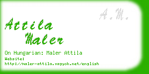 attila maler business card